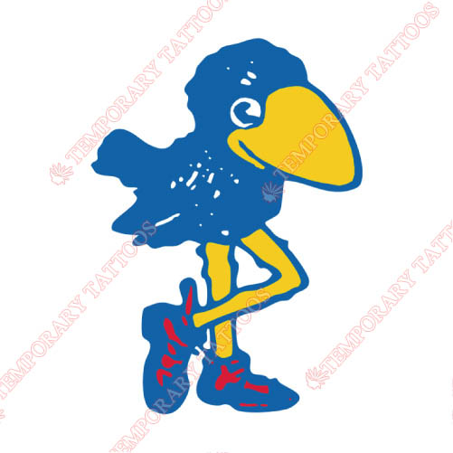Kansas Jayhawks Customize Temporary Tattoos Stickers NO.4708